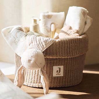 Panier de Rangement Cloudy Rib - Milky Coffee