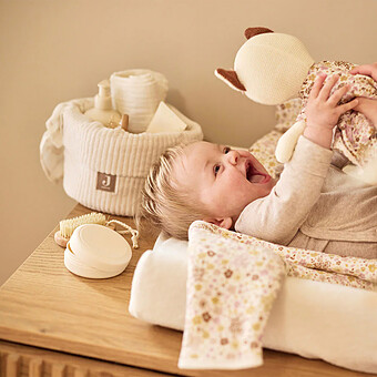 Panier de Rangement Cloudy Rib - Oatmeal