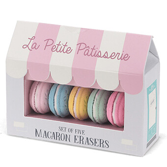 Lot de 5 Gommes - Macarons