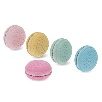 Lot de 5 Gommes - Macarons