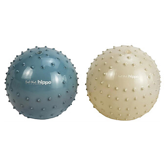 Lot de 2 Balles Sensorielles - Bleu Métalllique et Kaki