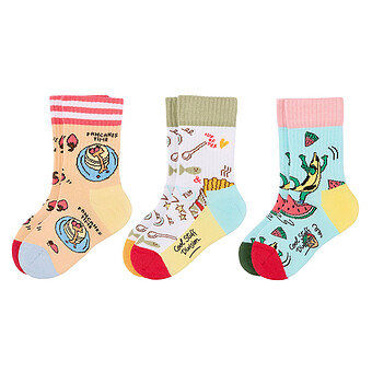 Lot de 3 Paires de Chaussettes Food - 27/31