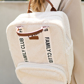 Sac à Dos à Langer Family Club Signature Teddy - Off White
