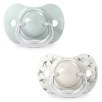 Lot de 2 Sucettes Symétriques SX Pro Birdies Vert - 0/6 Mois