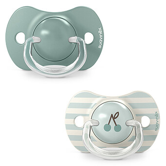Lot de 2 Sucettes Symétriques SX Pro Birdies Vert - 18 Mois +