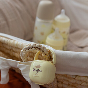 Pochette Sucette Duo Birdies - Beige