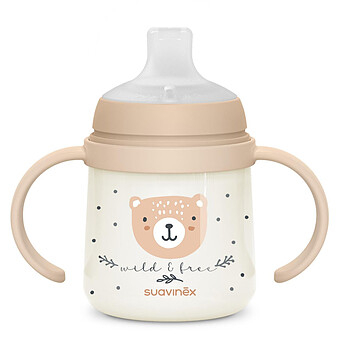 Biberon à Anses Wild & Free Night and Day Marron - 150 ml
