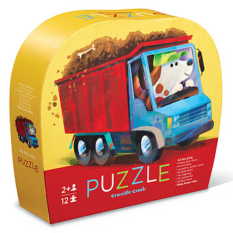 Mini Puzzle 12 Pièces - Go le Chien