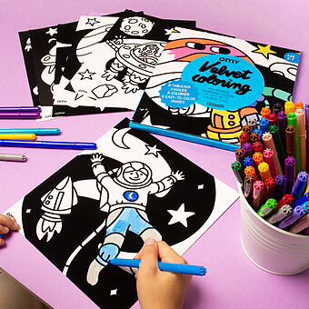 Coloriage Velours - Cosmos
