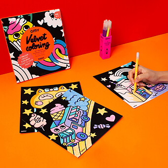Coloriage Velours - Kawaii