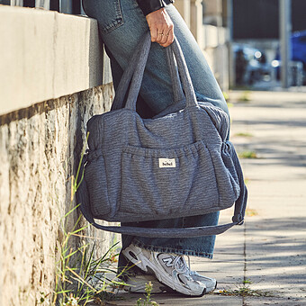 Sac à Langer Comme un Bonbon Wavy - Gris Clair