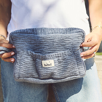 Trousse de Toilette Comme un Bonbon Wavy - Gris Clair