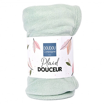 Plaid Douceur - Vert Amande