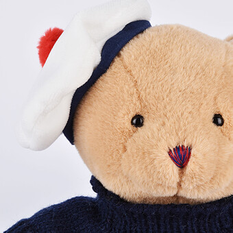Peluche Ours Marin avec Pull Marine 