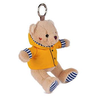 Porte-clés Peluche Ours Marin avec Ciré Jaune 