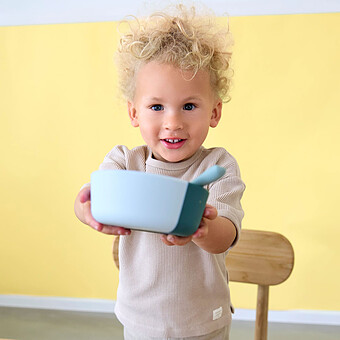 Bol en Silicone Tiny Team - Chien 