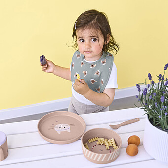 Assiette Tiny Team - Chat