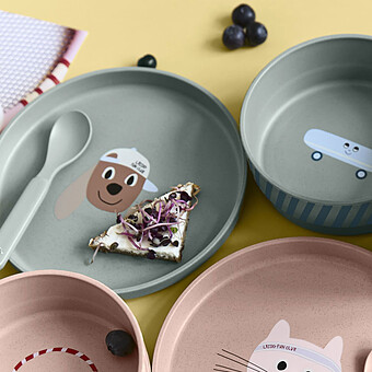 Lot de 4 Cuillères Tiny Team - Chien