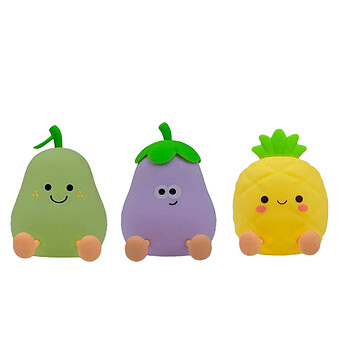 Lot de 3 Veilleuses LED - Team Fruits