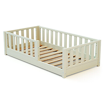 Lit au Sol Sonho Mini Blanc Perle - 70 x 140 cm