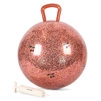 Ballon Sauteur Glitter - Cherry