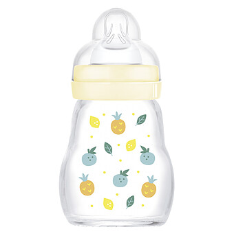 Biberon Verre Colors of Nature Blanc - 170 ml