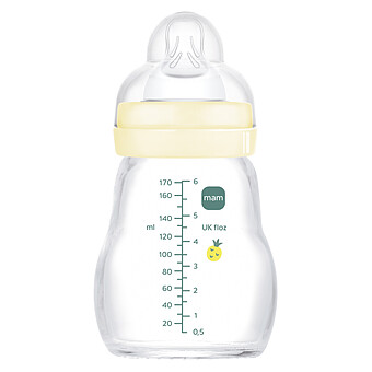 Biberon Verre Colors of Nature Blanc - 170 ml