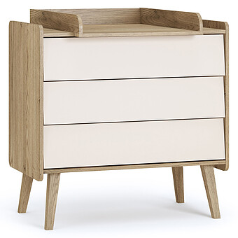 Commode et Plan à Langer Vintage Fresh - Crème