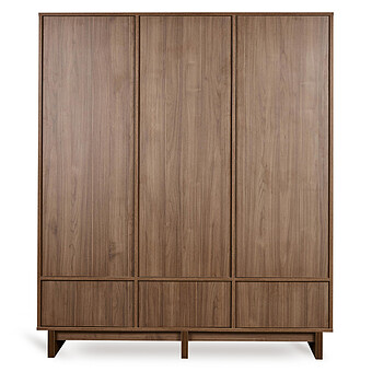 Armoire 3 Portes Kyo XL - Chataignier