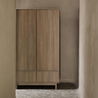 Armoire 2 Portes Kyo - Honey Ash
