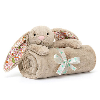 Blossom Beige Bunny Petal Blankie
