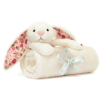 Blossom Cream Bunny Berry Blankie 
