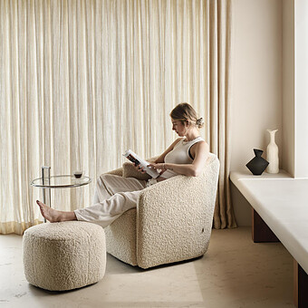Fauteuil Inclinable Swivel & Gliding Gomi - Sheep