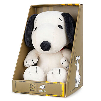 Peluche Snoopy Mini en Velours Côtelé et Boîte Cadeau