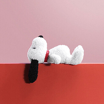 Peluche Snoopy Eco Tiny Teddy et Boîte Cadeau 
