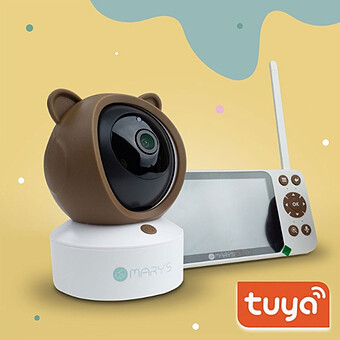Ecoute-bébé Wi-Fi Caméra 2-en-1 - Brown Bear