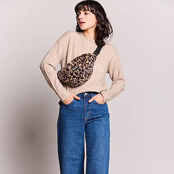 Sac Banane Olivia - Fausse Fourrure Léopard