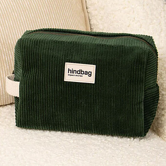 Trousse de Toilette Léon - Velours Sapin