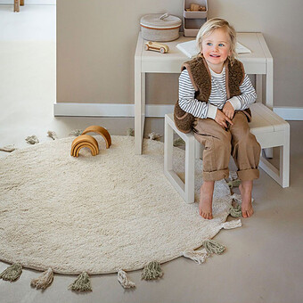 Tapis Sara Naturel - Ø 130 cm