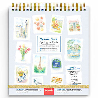 Travel Book Carnet Aquarelle - Spring in Paris