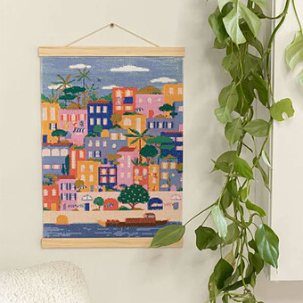 Petit Diamond Diamond Painting - Maisons Colorées
