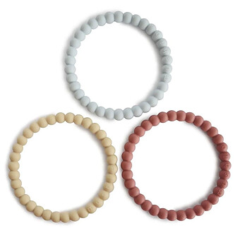 Lot de 3 Bracelets de Dentition - Mellow, Terracotta & Periw