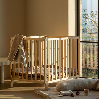 Parc Bébé Alix Réglable - Naturel