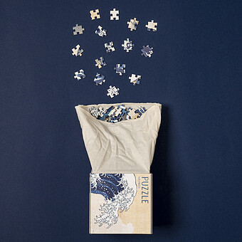 Puzzle Caixa Cub 520 Pièces - Hokusai La Vague