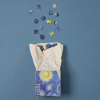 Puzzle Caixa Cub 520 Pièces - Van Gogh La Nuit Etoilée