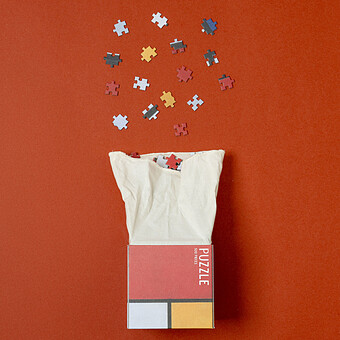 Puzzle Caixa Cub 520 Pièces - Mondrian Composition