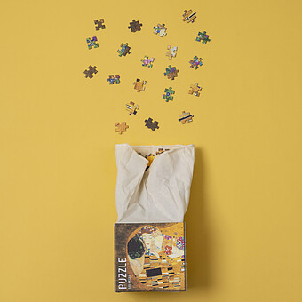 Puzzle Caixa Cub 520 Pièces - Klimt Le Baiser