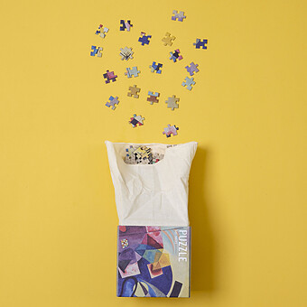 Puzzle Caixa Cub 520 Pièces - Kandinsky Jaune-Rouge-Bleu