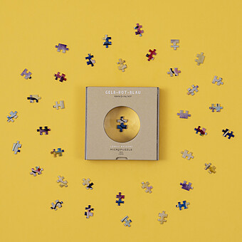 Micropuzzle Zoom 150 Pièces - Kandinsky Jaune-Rouge-Bleu