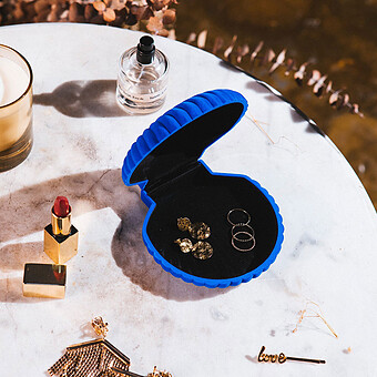 Boîte à Bijoux Coquillage Venus - Bleu